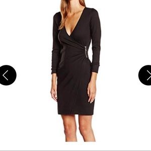 French connection Black Wrap Cocktail Dress